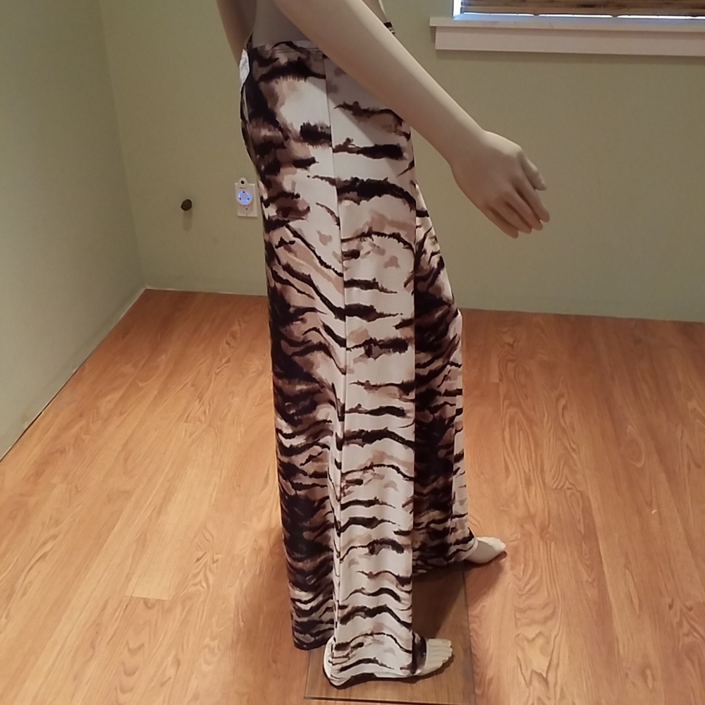 Paris Paris Wide Leg Animal Print Pant Size L